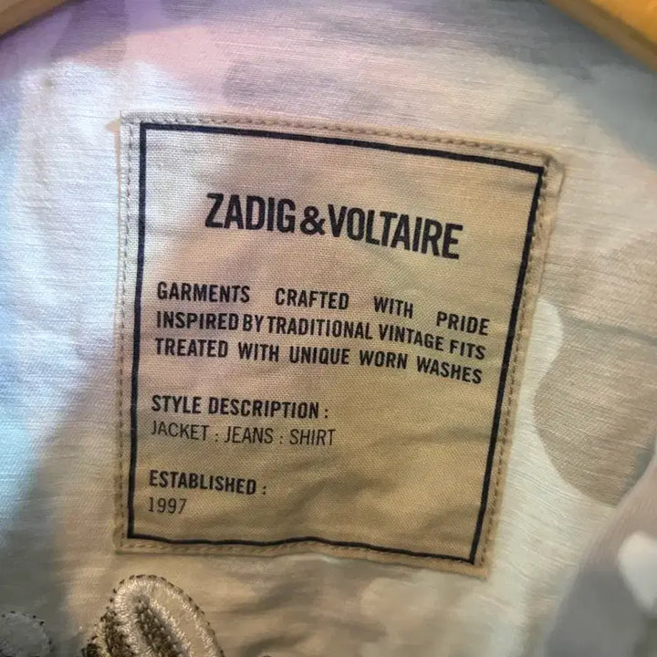 [BUNJANG] Zadig & Voltaire Camo Jacket / 자딕 앤 볼테르 카모 자켓