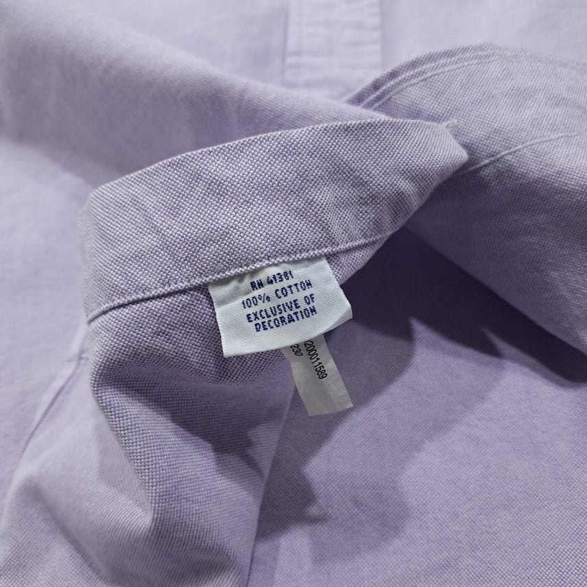 [SOLD OUT] CL595 LT 폴로 90s 코튼 멀티포니 버튼다운 라벤더 셔츠 남방