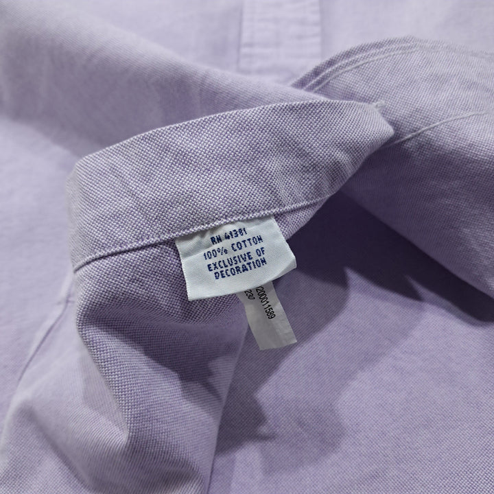 [SOLD OUT] CL595 LT 폴로 90s 코튼 멀티포니 버튼다운 라벤더 셔츠 남방