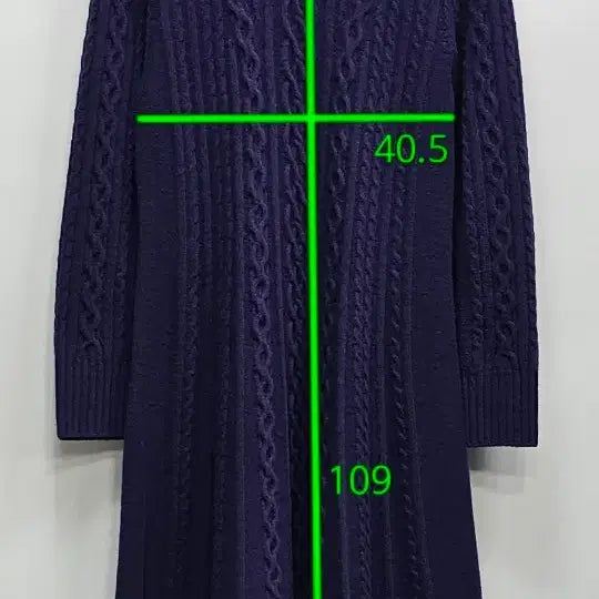 [BUNJANG] BCBC Cable Knit Long Dress / BCBC 케이블 니트 롱 원피스