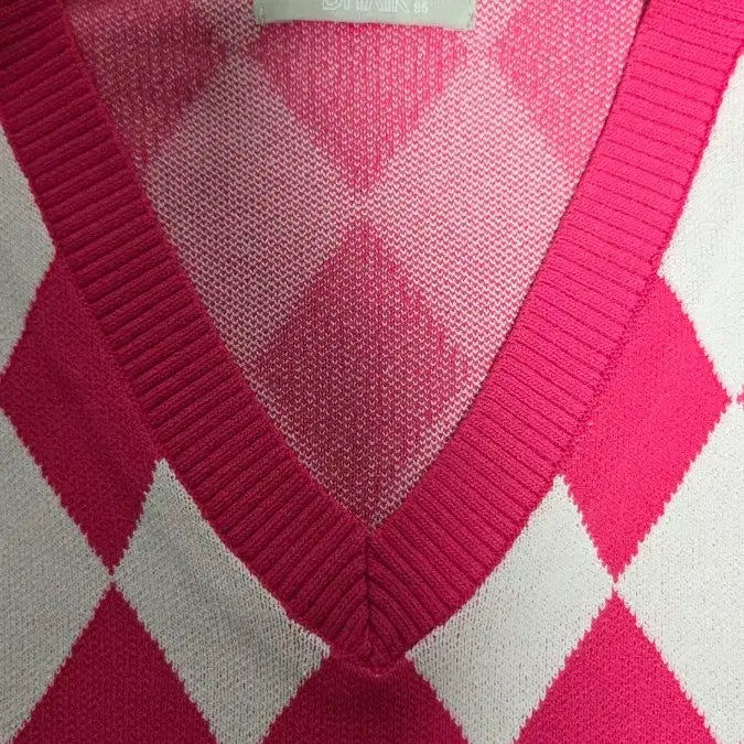 [BUNJANG] DUVIKCODE Argyle Knit Vest / DUVIKCODE 아가일 니트 조끼 95(M)