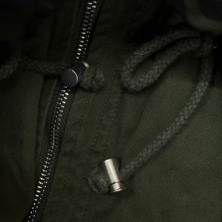 [BUNJANG] Egoist Y2K Vintage Patchwork Khaki Grunge Military Jacket / 에고이스트 브랜드 Y2K 빈티지 패치 카키 그런지 히피 아메카지 야상점퍼