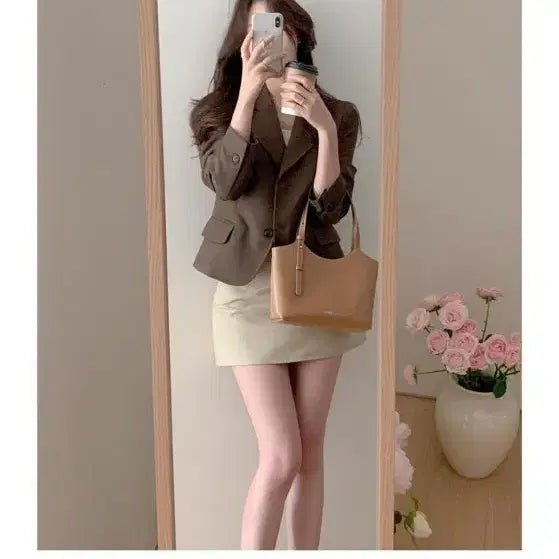 [BUNJANG] Fevit Nez All-Time Jacket Charcoal Brown / 퍼빗 네즈 올타임 자켓 차콜브라운