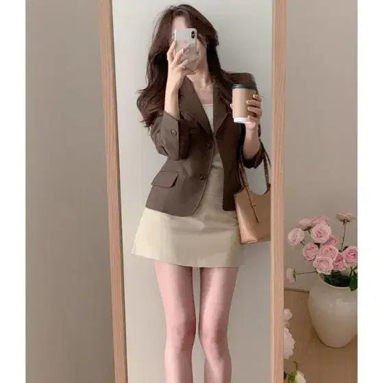 [BUNJANG] Fevit Nez All-Time Jacket Charcoal Brown / 퍼빗 네즈 올타임 자켓 차콜브라운