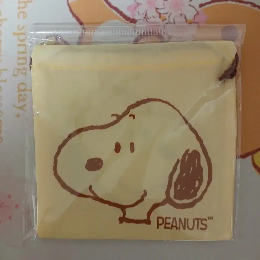[BUNJANG] Snoopy Drawstring Pouch / (정품)스누피 조이개 스트링 파우치