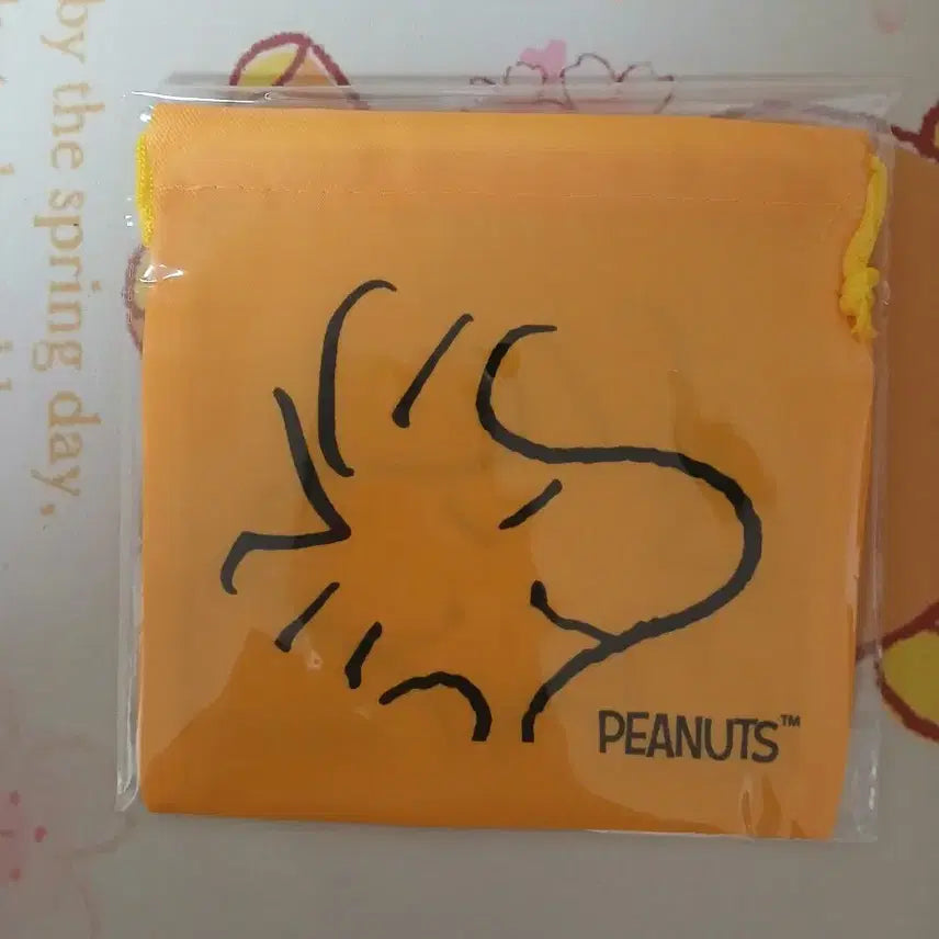 [BUNJANG] Snoopy Woodstock String Pouch / (정품)스누피 조이개 스트링 파우치 우드스탁
