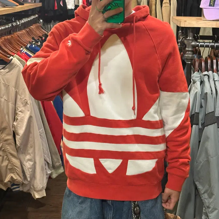 [BUNJANG] Adidas Hoodie Red - Size L / [HI] 아디다스 후드티 레드