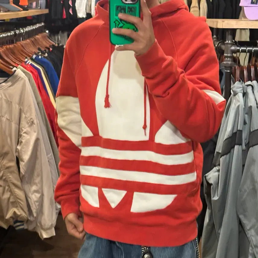 [BUNJANG] Adidas Hoodie Red - Size L / [HI] 아디다스 후드티 레드