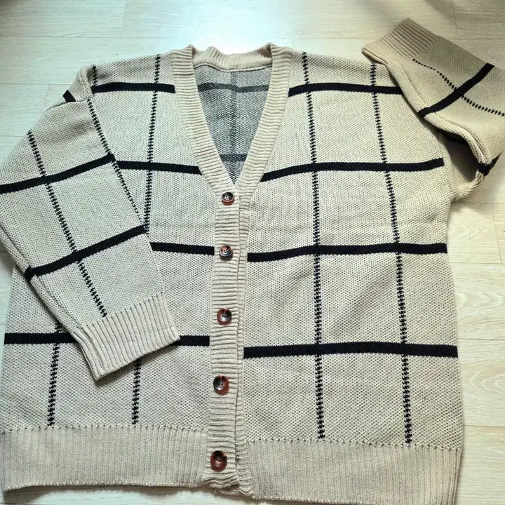 [BUNJANG] JACQUARD Cotton Knit Cardigan / 쟈가드면니트가디건 105-110가능