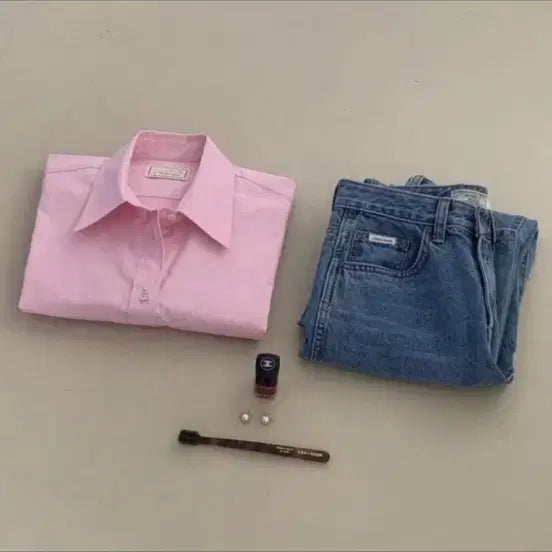 [BUNJANG] Modest Mood Classic Pink Shirt / 모데스트무드 클래식 핑크 셔츠