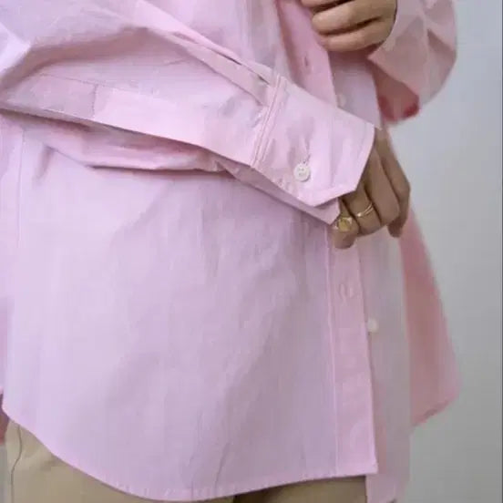 [BUNJANG] Modest Mood Classic Pink Shirt / 모데스트무드 클래식 핑크 셔츠