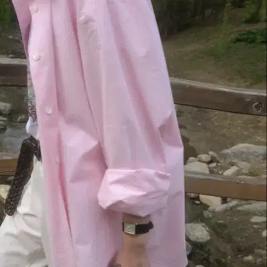 [BUNJANG] Modest Mood Classic Pink Shirt / 모데스트무드 클래식 핑크 셔츠