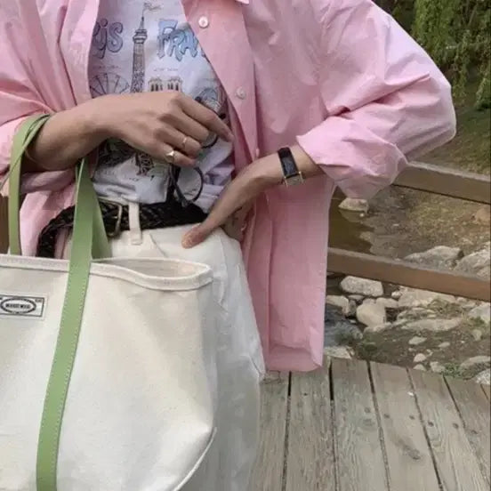 [BUNJANG] Modest Mood Classic Pink Shirt / 모데스트무드 클래식 핑크 셔츠