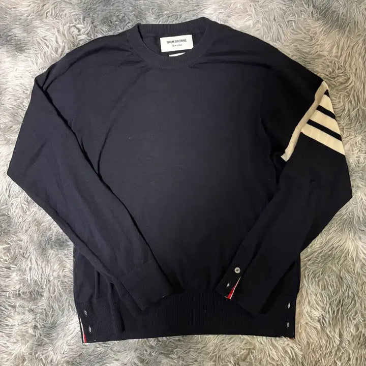 [BUNJANG] Thom Browne Navy Knit Sweater / 신형 톰브라운 네이비 니트  급처 2사이즈