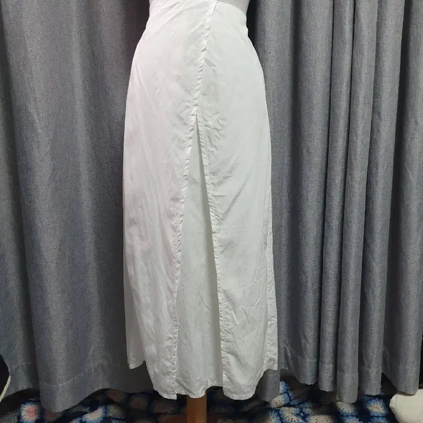 [BUNJANG] Banding White Long Skirt / 밴딩 화이트 롱스커트
