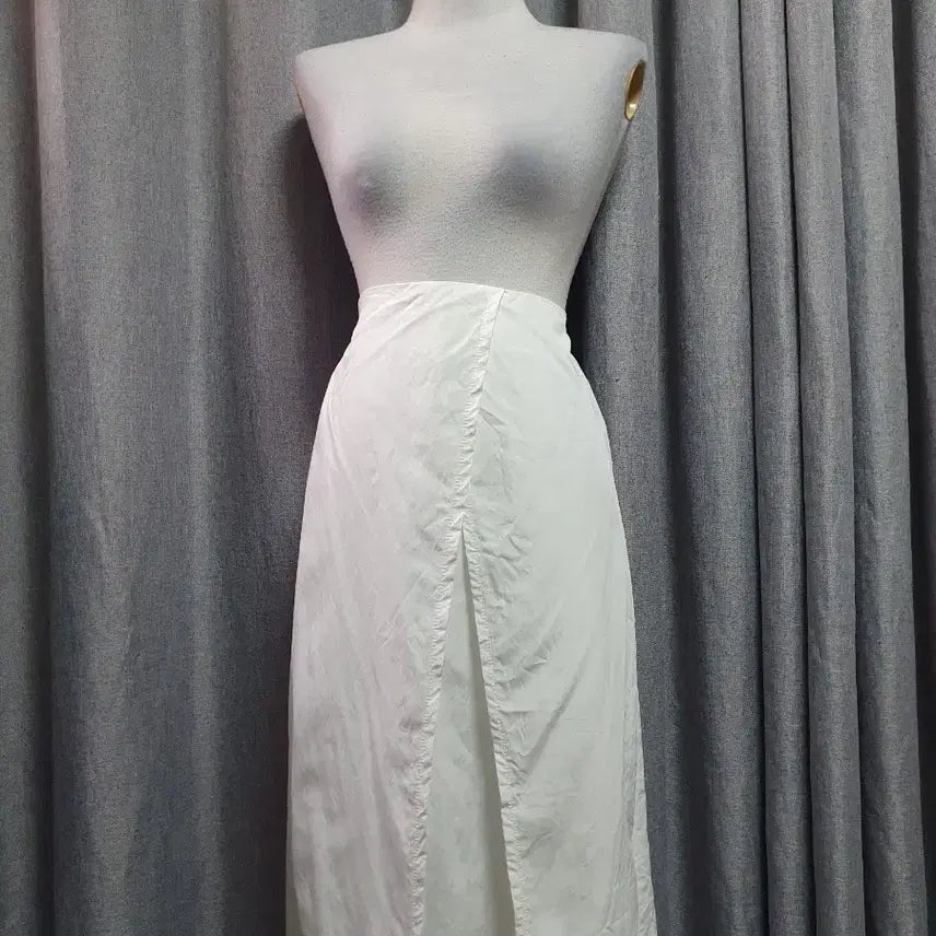 [BUNJANG] Banding White Long Skirt / 밴딩 화이트 롱스커트