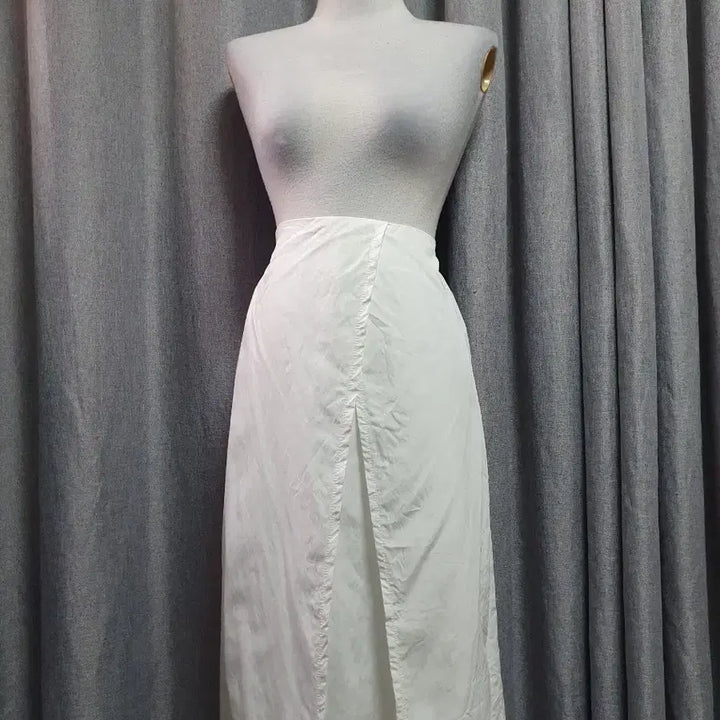 [BUNJANG] Banding White Long Skirt / 밴딩 화이트 롱스커트