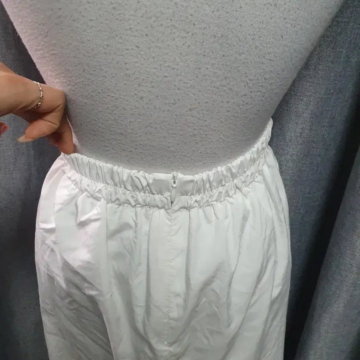 [BUNJANG] Banding White Long Skirt / 밴딩 화이트 롱스커트