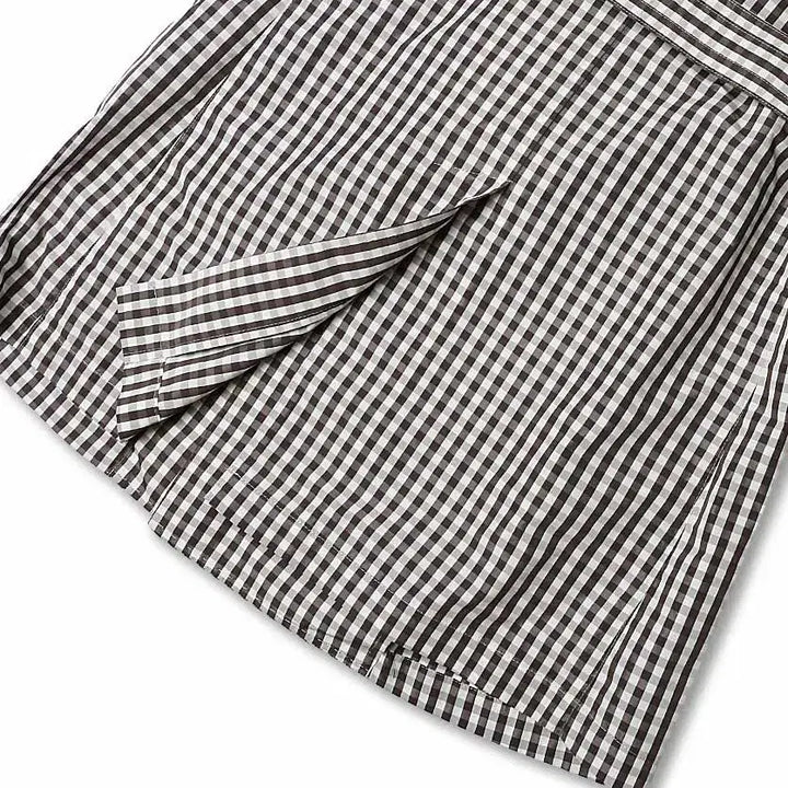 [BUNJANG] Universal Language Gingham Check Poly Classic Belted Coat / 유니버셜 랭귀지 [Universal Language] 깅엄체크 폴리 코트