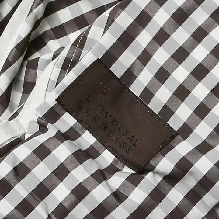 [BUNJANG] Universal Language Gingham Check Poly Classic Belted Coat / 유니버셜 랭귀지 [Universal Language] 깅엄체크 폴리 코트