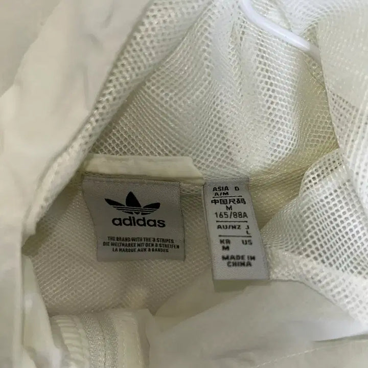 [BUNJANG] Adidas White Windbreaker M / 아디다스 화이트 바람막이 M