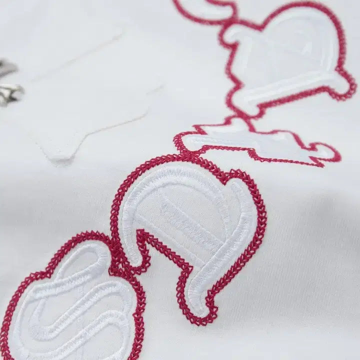 [BUNJANG] Chrome Hearts Big Logo Embroidered Hoodie White / 1111111111