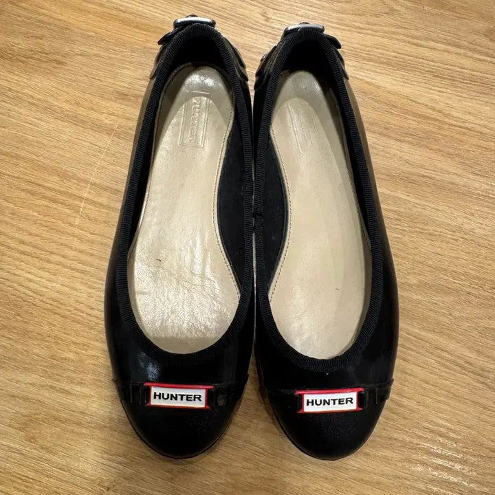 [BUNJANG] Hunter Black Flats UK3 / 헌터 블랙 플랫슈즈UK3