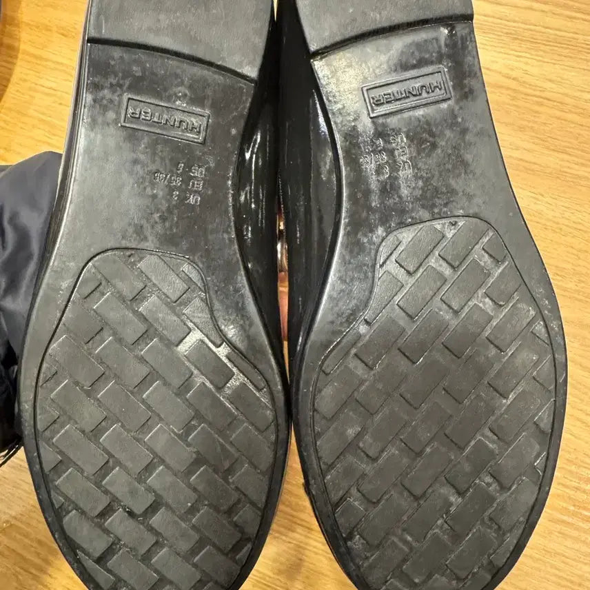 [BUNJANG] Hunter Black Flats UK3 / 헌터 블랙 플랫슈즈UK3