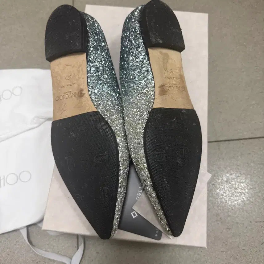 [BUNJANG] Jimmy Choo Romi Flat Shoes / 지미추 로미 플랫37.5 비브람0