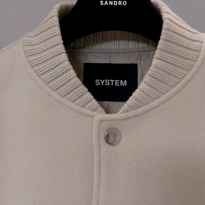 [BUNJANG] System Homme Varsity Beige Jacket / 시스템옴므 바시티 베이지