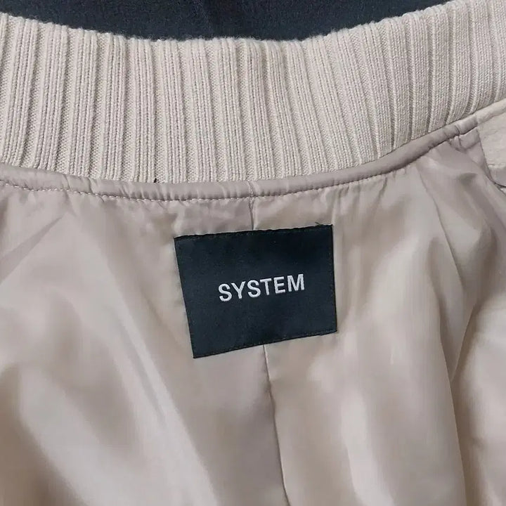 [BUNJANG] System Homme Varsity Beige Jacket / 시스템옴므 바시티 베이지