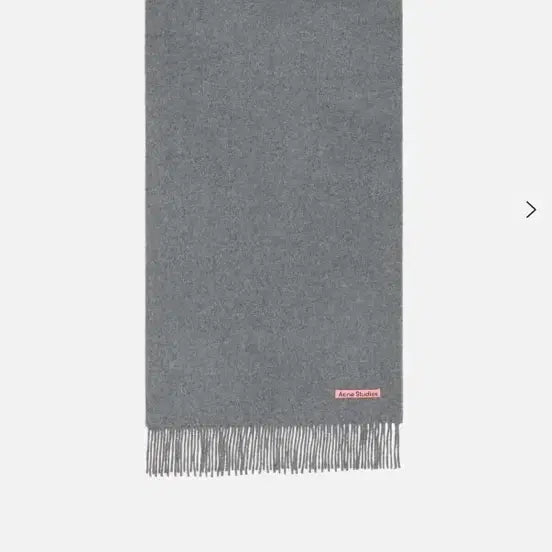 [BUNJANG] Acne Studios Cashmere Fringe Scarf - Slim (Gray) / 아크네 캐시미어 프린지 스카프-슬림 (그레이)