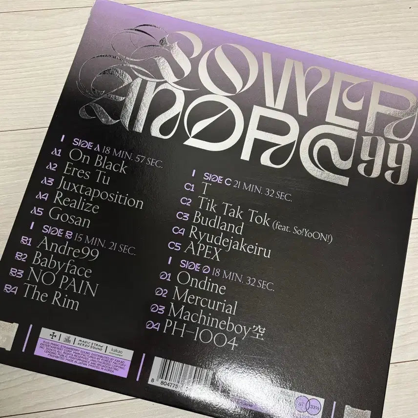 [SOLD OUT] 실리카겔 정규 2집 power andre 99 lp판