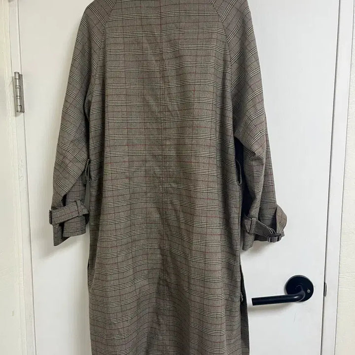 [BUNJANG] Visit in New York Check Pattern Trench Coat / 비지트 인 뉴욕 트렌치코트