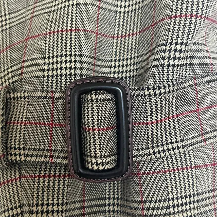 [BUNJANG] Visit in New York Check Pattern Trench Coat / 비지트 인 뉴욕 트렌치코트