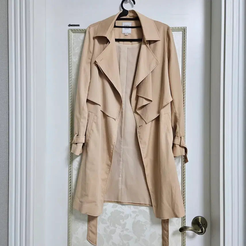 [BUNJANG] SSOL Beige Trench Coat (Size 66) / 미착용 SSOL 베이지 트렌치 코트 66