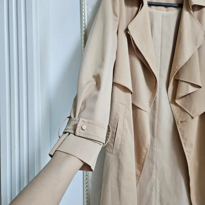 [BUNJANG] SSOL Beige Trench Coat (Size 66) / 미착용 SSOL 베이지 트렌치 코트 66