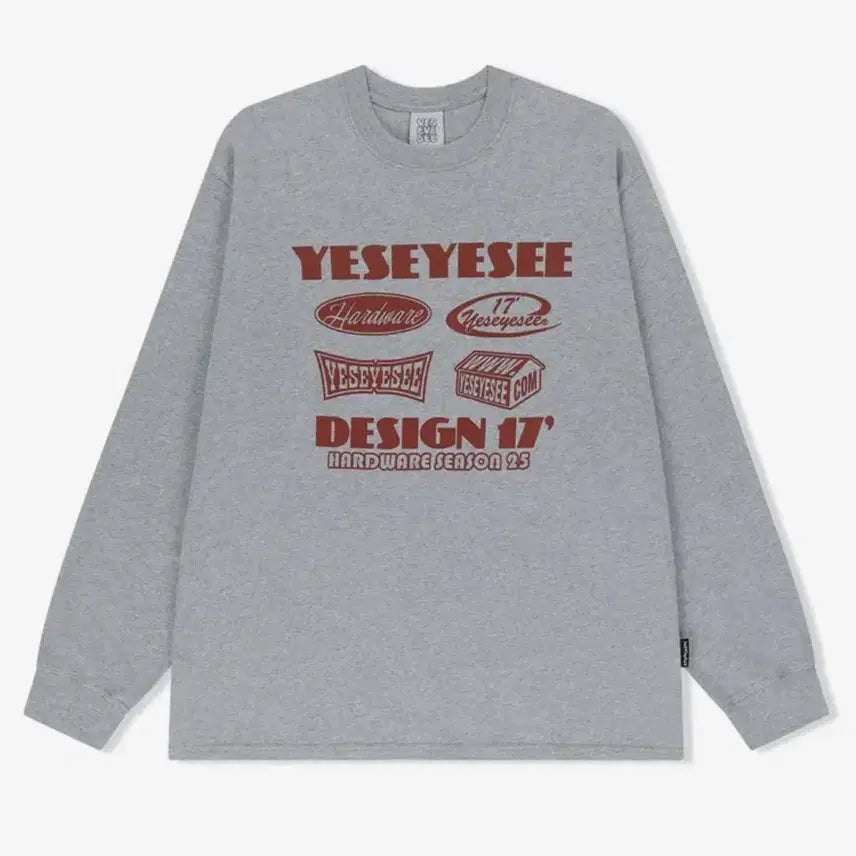 [BUNJANG] Y.E.S Hardware L/S Grey Long Sleeve / Y.E.S Hardware L/S Grey 예스아이씨 하드웨어 롱슬리브