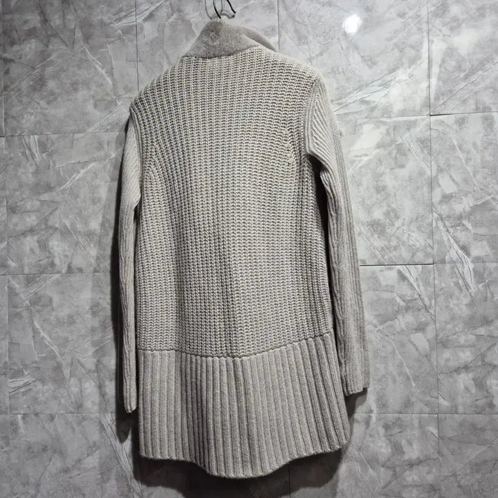 [BUNJANG] Anne Klein Knit Long Cardigan Coat / Anne Klein 니트 롱 가디건 코트