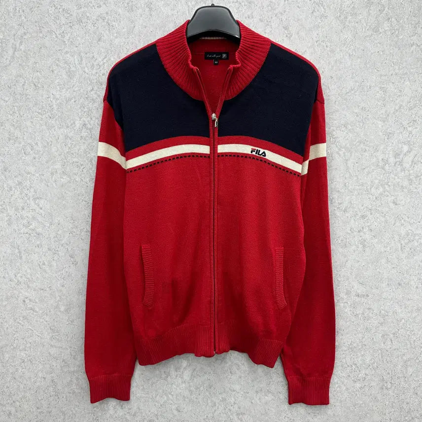 [BUNJANG] Fila Golf Men's Knit Zip-Up Jacket / 105 휠라 골프 남자 니트집업