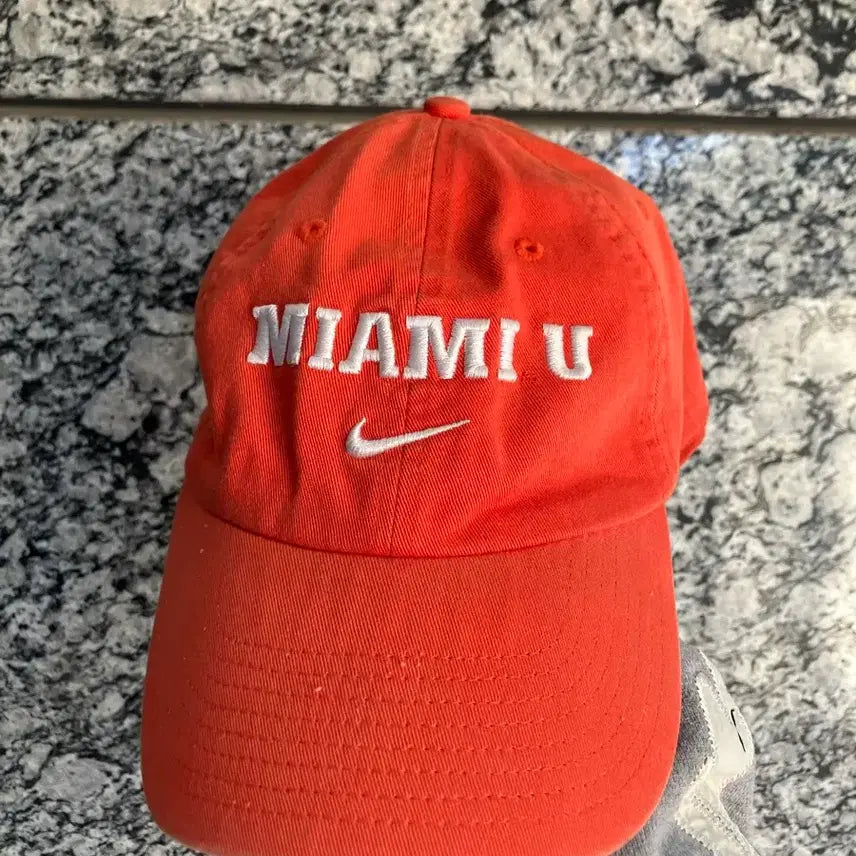 [BUNJANG] Nike Miami Ball Cap Orange Hat / 나이키 마이애미 볼캡 오렌지 모자 캡