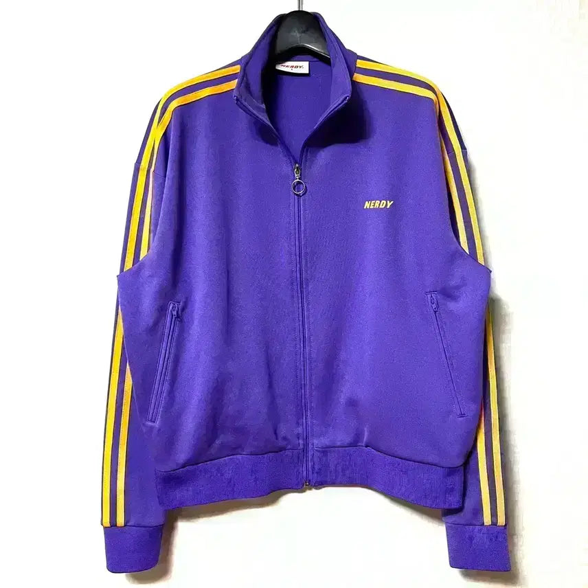 [BUNJANG] Nerdy Jersey Track Top Zip-Up Jacket / [S,90]널디 nerdy 져지 트랙탑 집업 자켓