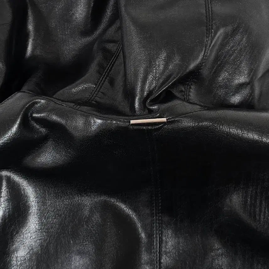 [BUNJANG] SYSTEM Paris Leather Hooded Zip-up Jacket / (한섬) SYSTEM 시스템 파리 레더 후드집업 점퍼