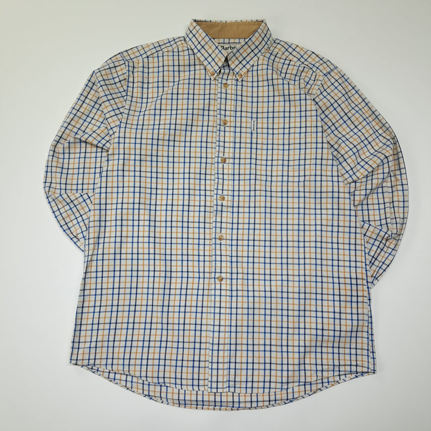 [BUNJANG] Barbour Cotton Classic Check Button-Down Shirt / CL598 L 바버 코튼 클래식 체크 버튼다운 셔츠 남방