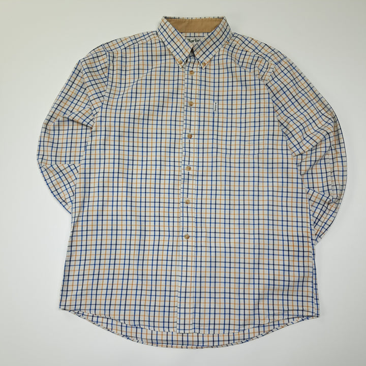 [BUNJANG] Barbour Cotton Classic Check Button-Down Shirt / CL598 L 바버 코튼 클래식 체크 버튼다운 셔츠 남방