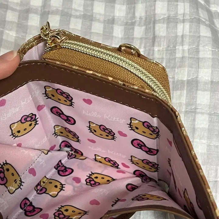 [BUNJANG] Hello Kitty Leopard Print Wallet / (새상품, 일본정품) 갸루 레오파드 키티 반지갑 판매합니다!