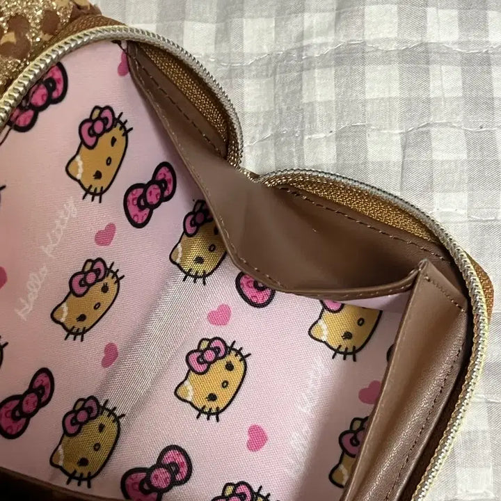 [BUNJANG] Hello Kitty Leopard Print Wallet / (새상품, 일본정품) 갸루 레오파드 키티 반지갑 판매합니다!