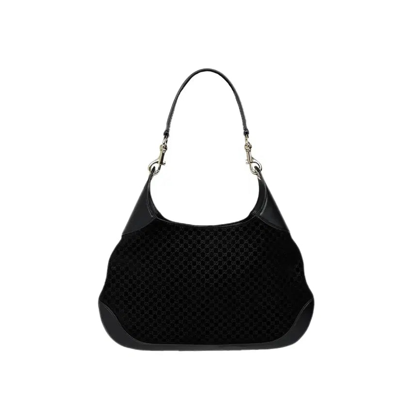[BUNJANG] Gucci Micro GG Suede Shoulder Bag / [정품] 구찌 마이크로 GG 스웨이드 숄더백 블랙 834981
