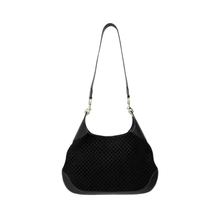 [BUNJANG] Gucci Micro GG Suede Shoulder Bag / [정품] 구찌 마이크로 GG 스웨이드 숄더백 블랙 834981