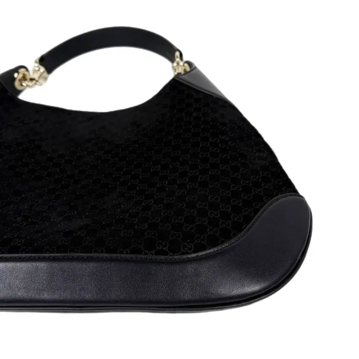 [BUNJANG] Gucci Micro GG Suede Shoulder Bag / [정품] 구찌 마이크로 GG 스웨이드 숄더백 블랙 834981